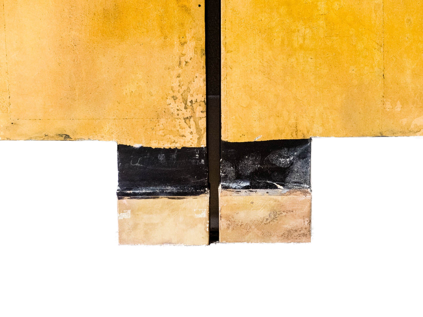 Japanese Large Four-Panel High-Gloss Cherry Blossom Screen/Room Divider