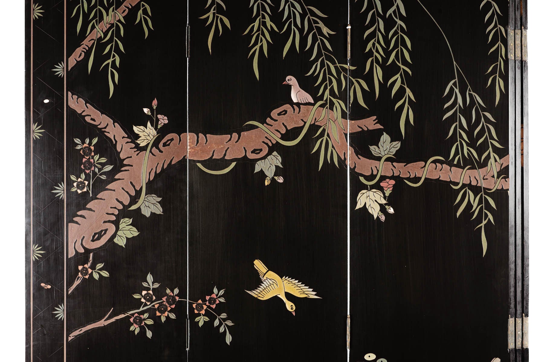 SOLD Phoenix Double-Sided Coromandel Screen 16'' x 84'' x 6 panels