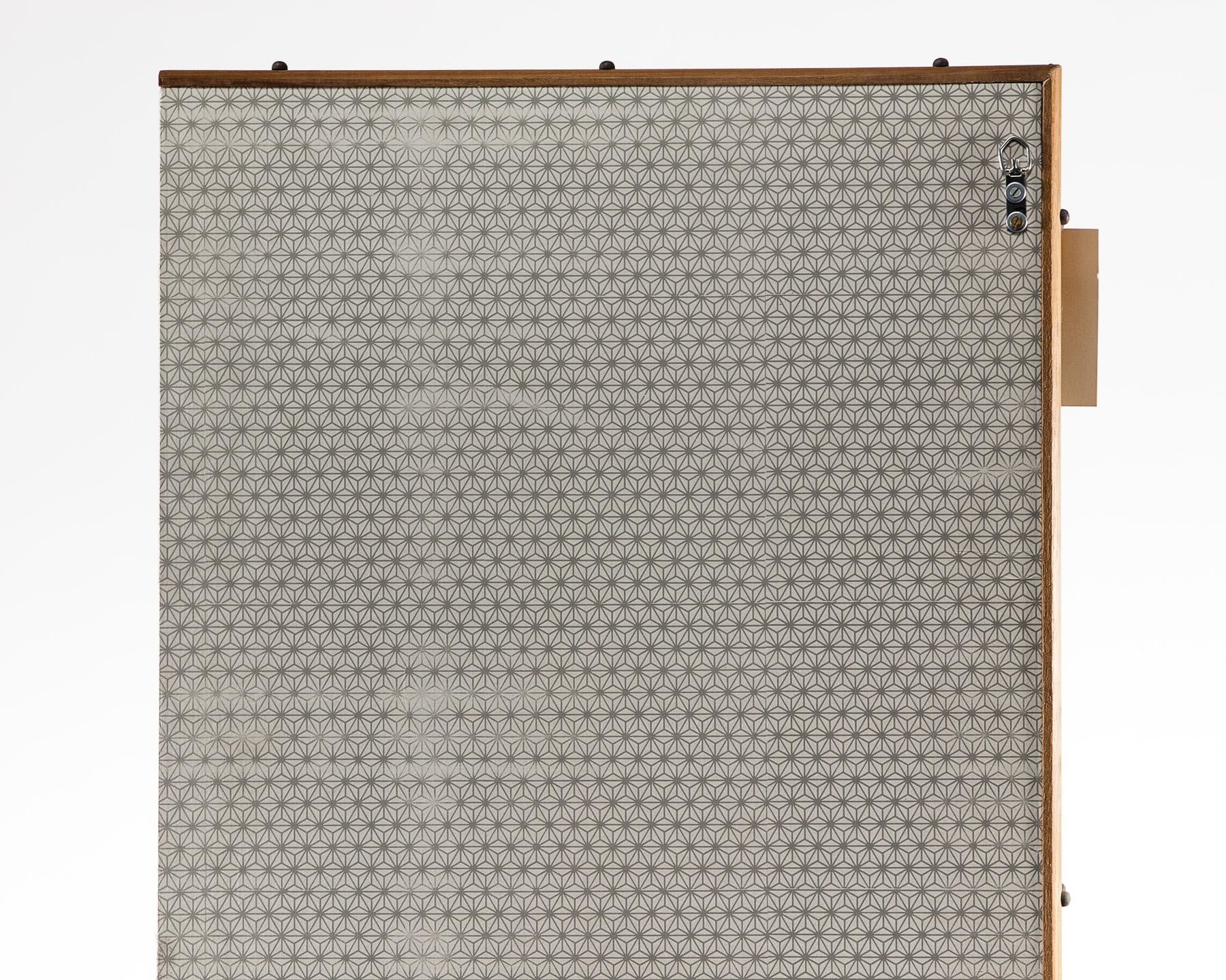 Lawrence & Scott Sung Tze-Chin Chinoiserie "Clams & Fruit" Silk Hanging Two-Panel Screen 17'' x 48''