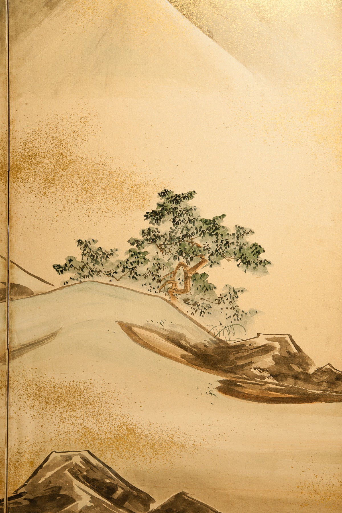 SOLD "Samurai Hunting" Scene 6-Panel Screen