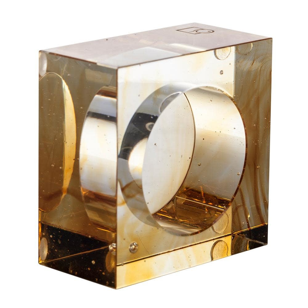 LIULI Crystal Art Crystal Small Votive Tea Light Candle Holder