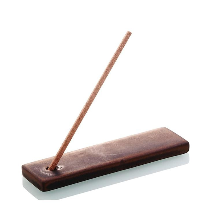 LIULI Crystal Art Crystal Incense Case & "A Happy Excursion - Anonymous" Incense Set in Green