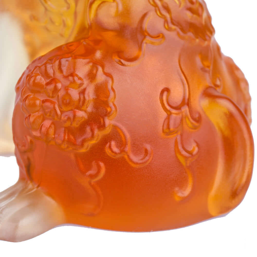 LIULI Crystal Art Crystal Dog, "What’s That I Hear"