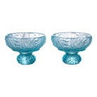 LIULI Crystal Art "Virtuous Orchid" (A Drink to Virtue) - Sake Glass, Shot Glass (Set of 2)
