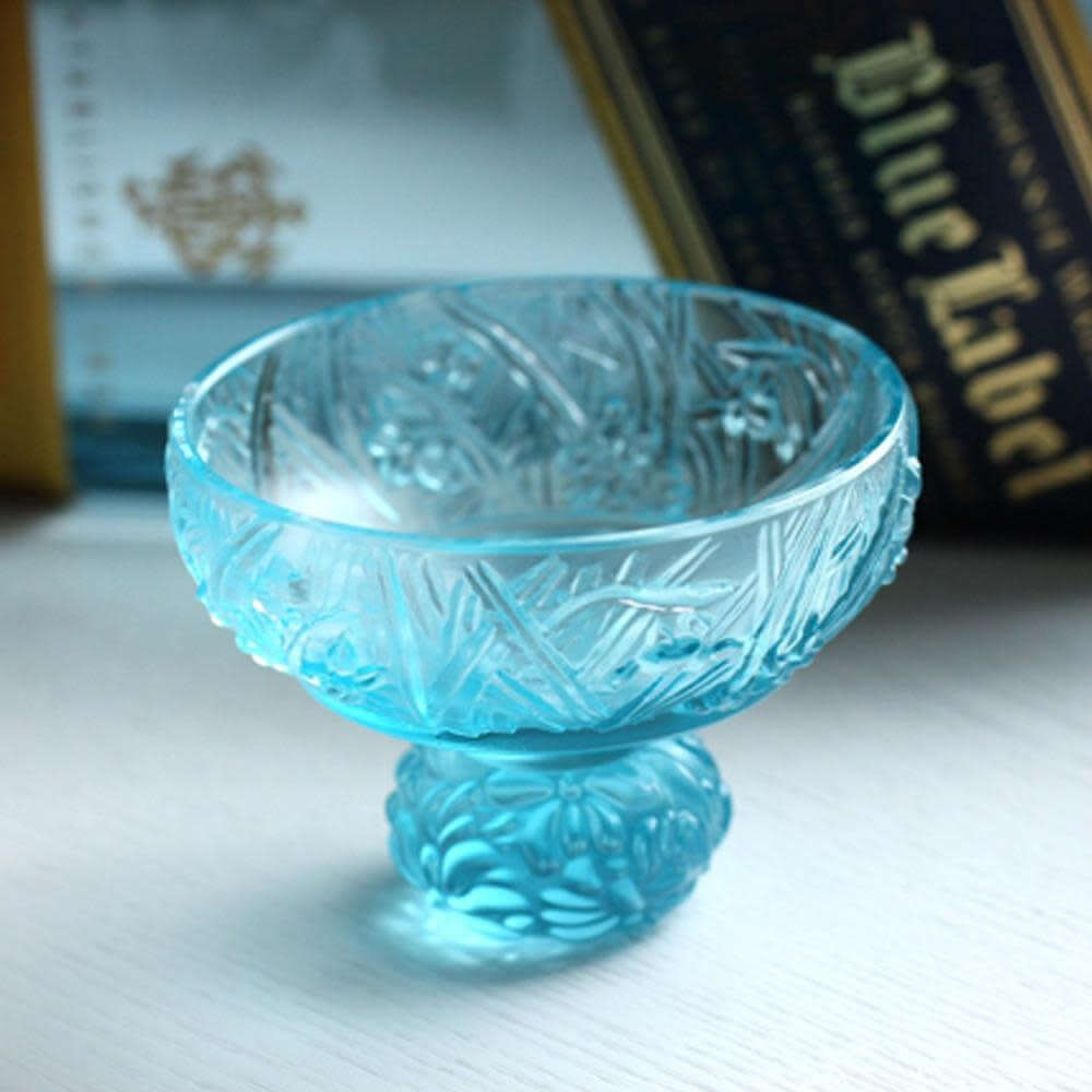 LIULI Crystal Art A Drink To Virtue (Set of 4), Sake Glass, Shot Glass (4 Designs, Same Color)