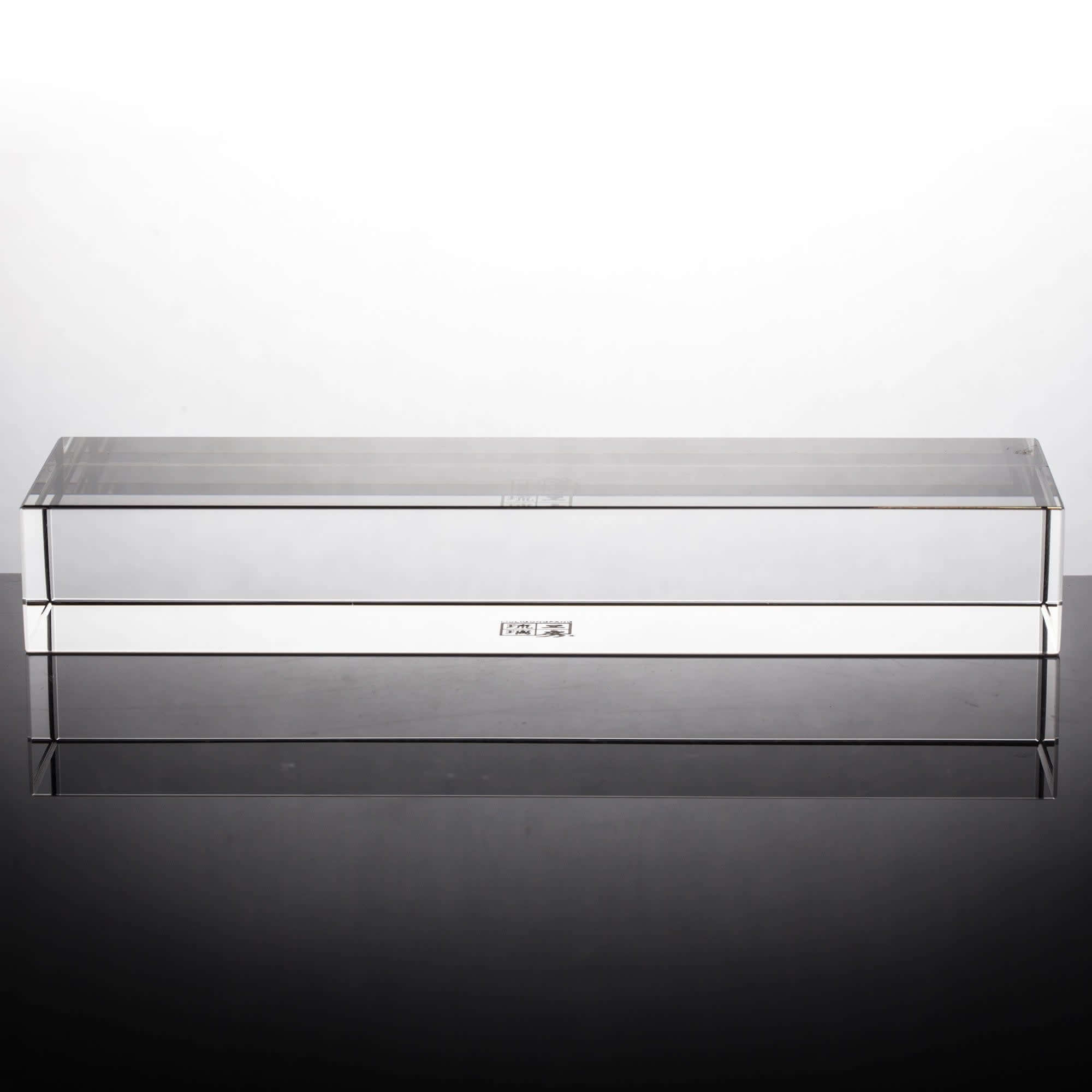 LIULI Crystal Art Acrylic Display Base with Logo Engraving 8.3 x 2.4 x 1.2