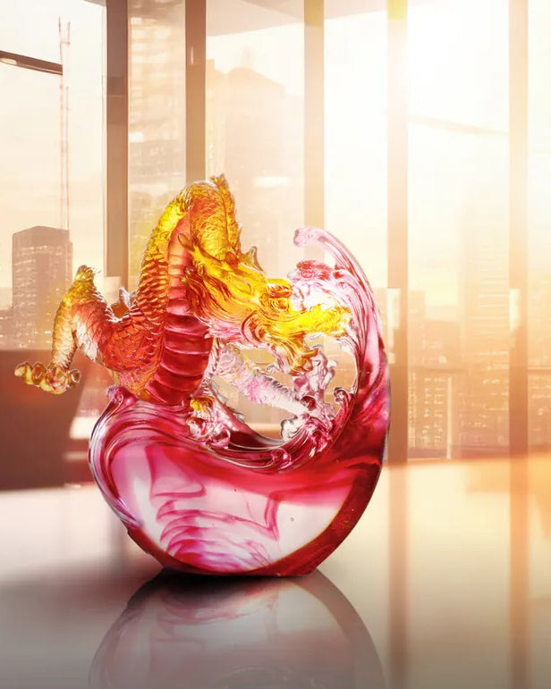 Liu Li Crystal LIULI Crystal Art Crystal Dragons Collection – Lawrence & Scott