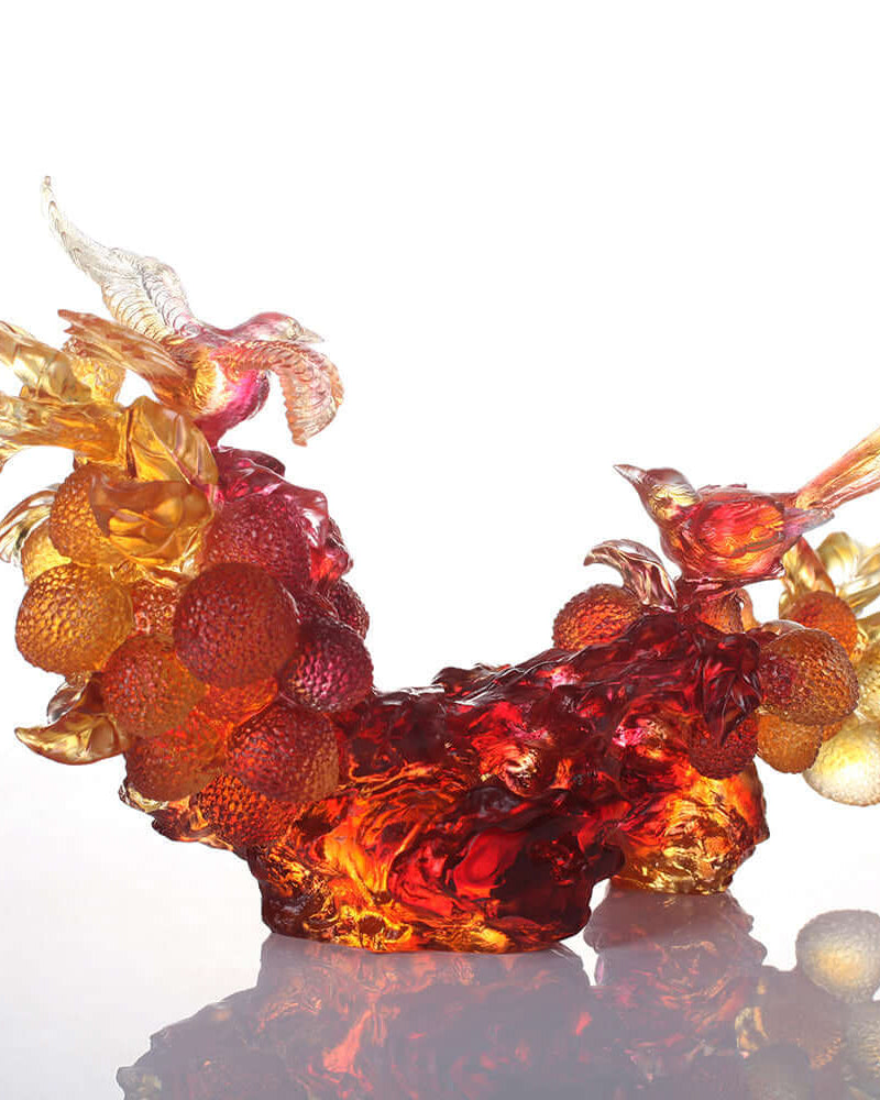 LIULI Crystal Art Crystal Art Sculpture, "The Fullest Beauty"