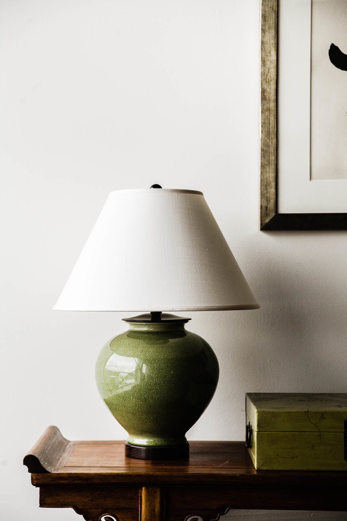 Legacy Luca Table Lamp in Celadon Crackle
