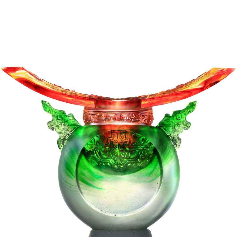 LIULI Crystal Art Crystal Art Ding Vessel | Ding of Mutual Respect