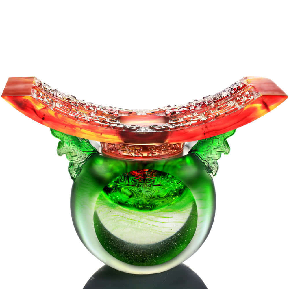 LIULI Crystal Art Crystal Art Ding Vessel | Ding of Mutual Respect