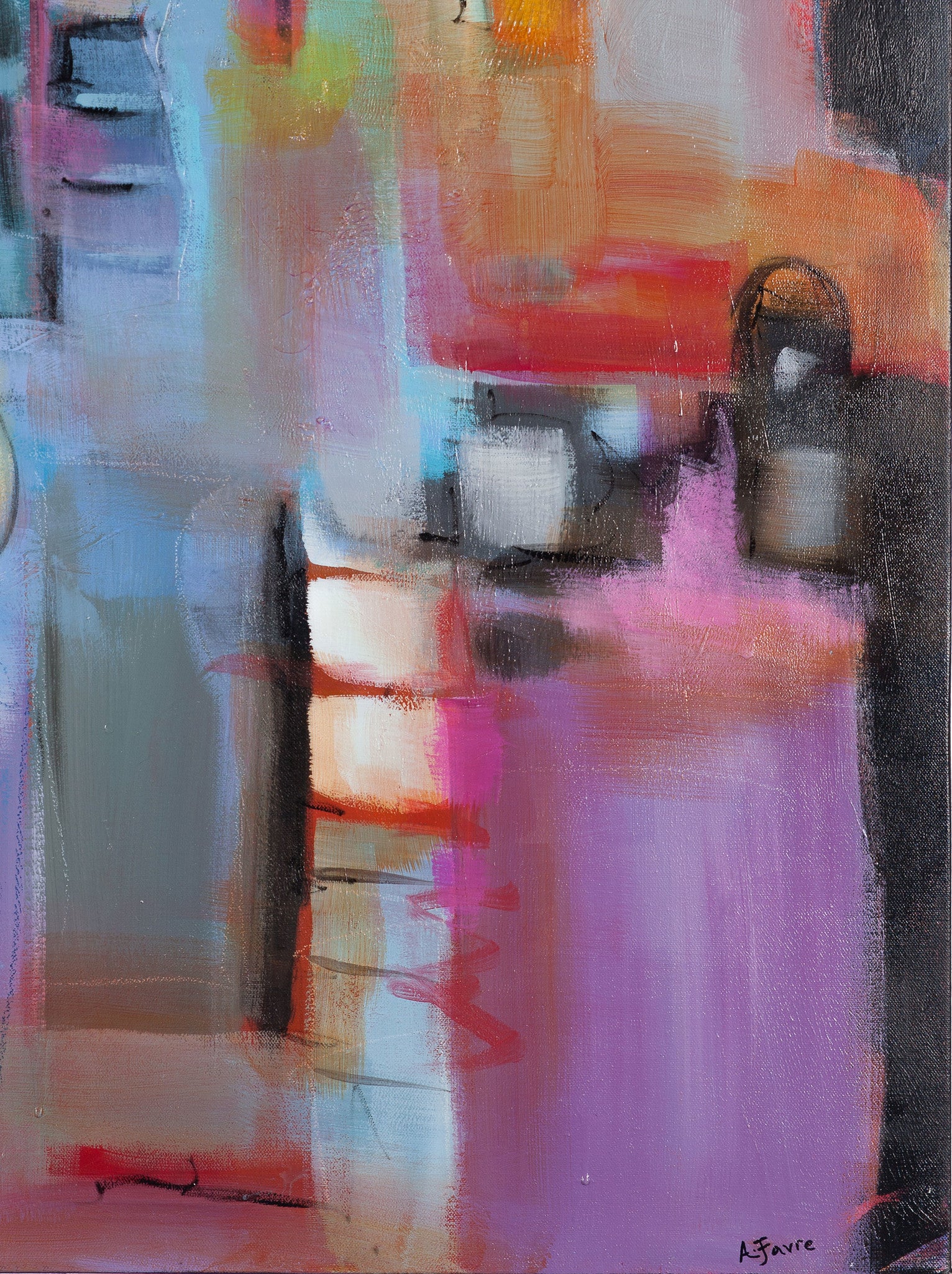 City View Abstract - Canvas Print