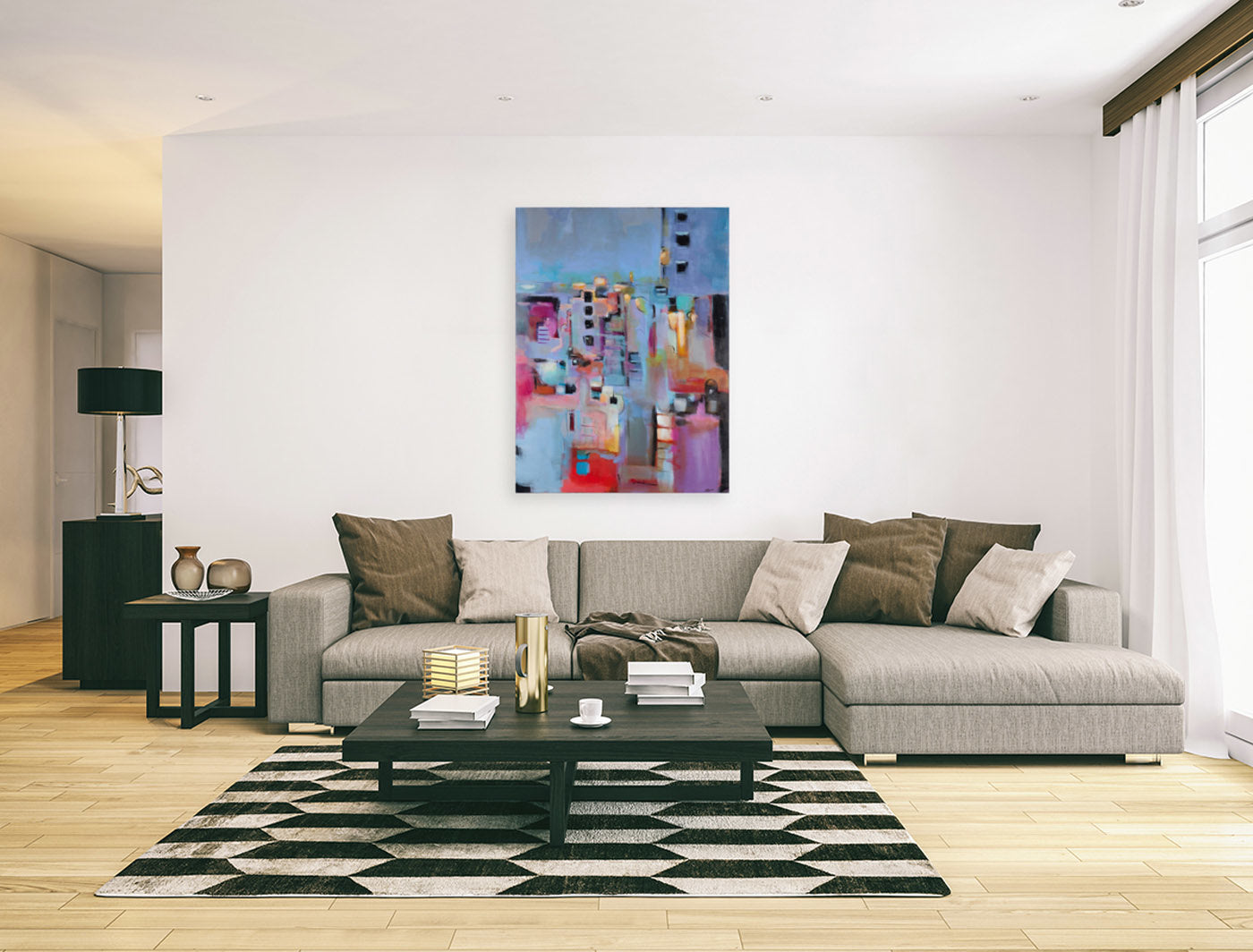 City View Abstract - Canvas Print