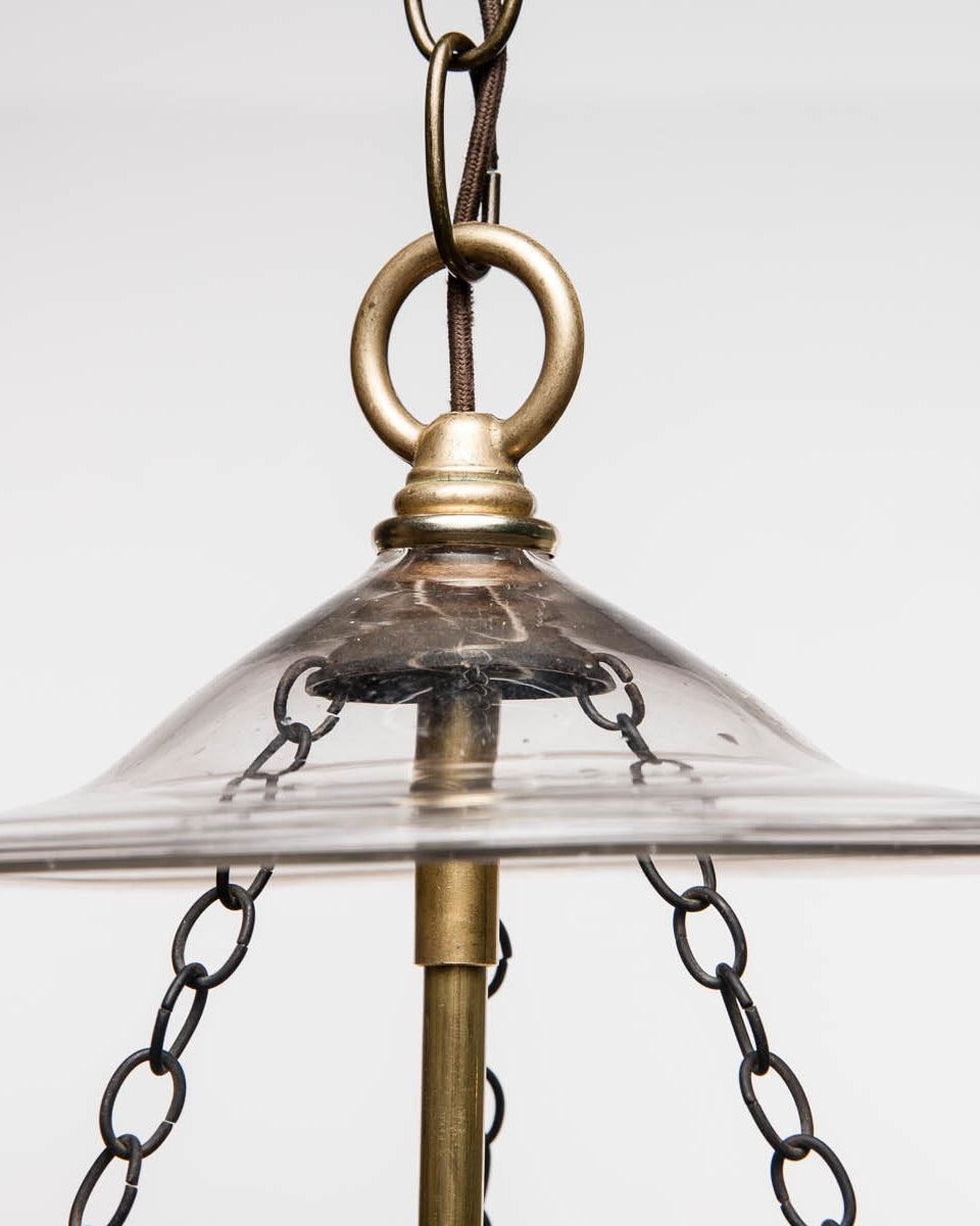 Indian Clear Bell Jar Lantern Pendant
