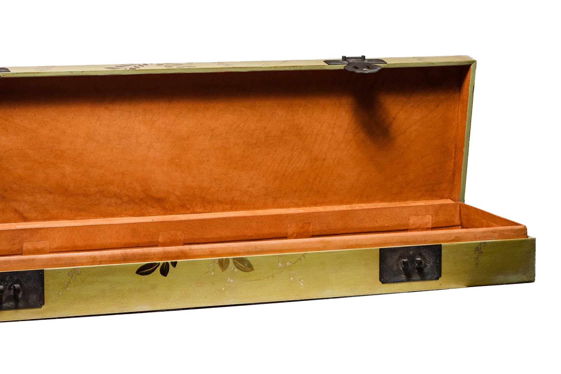 Tea Leaf Green Vitality Leather Box (48") With Full Hardware
