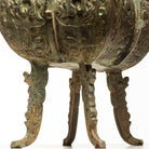 Massive Verdigris Bronze Incense Burner