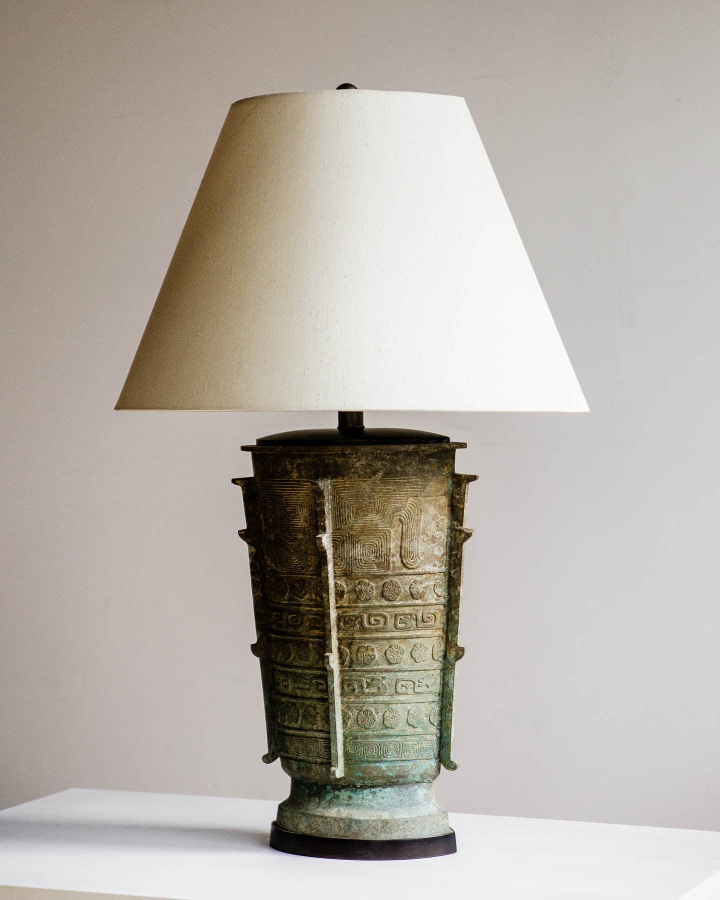 Lawrence & Scott Eclipse Verdigris Bronze Table Lamp