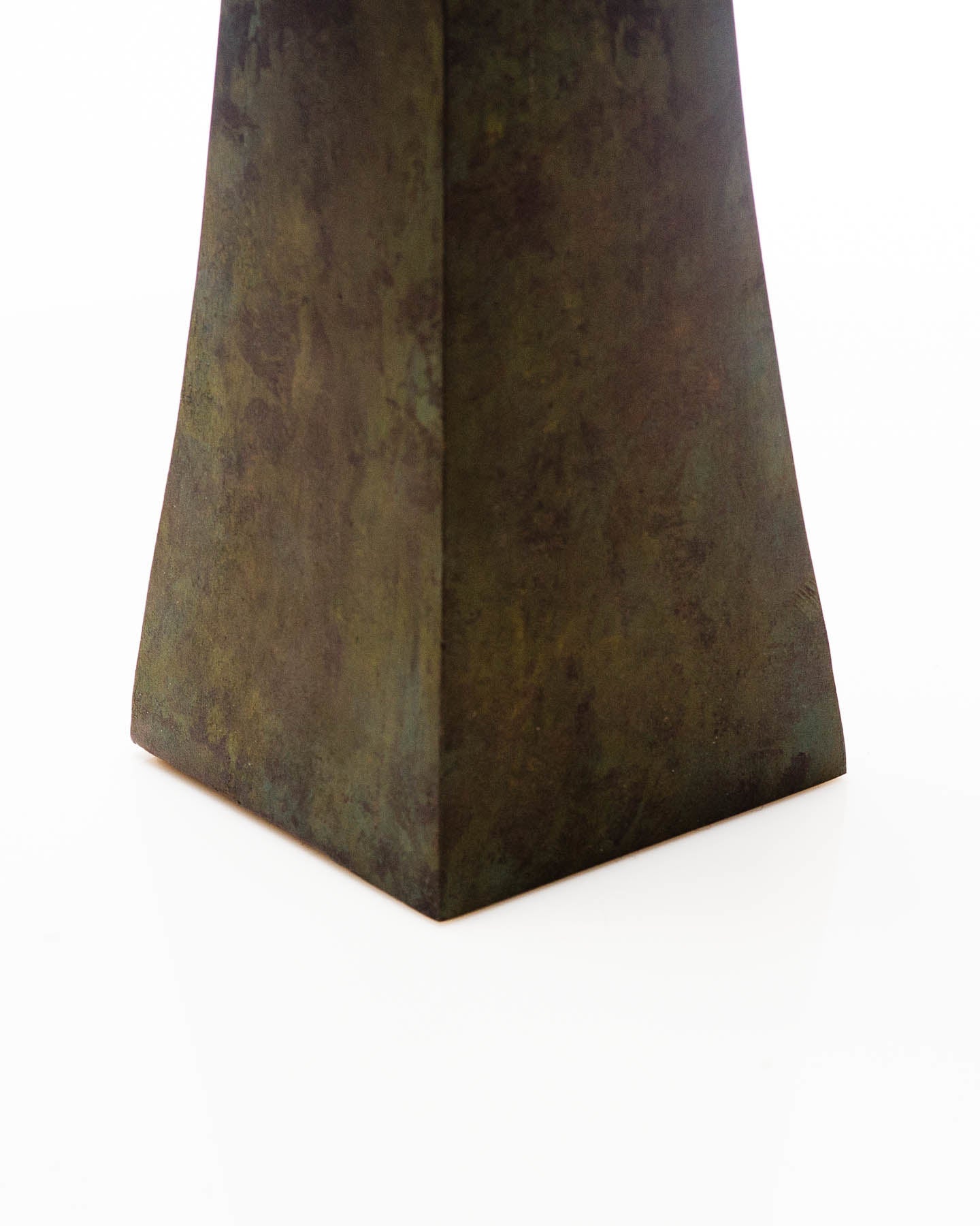 Somand Torchiere Verdigris Bronze Table Lamp