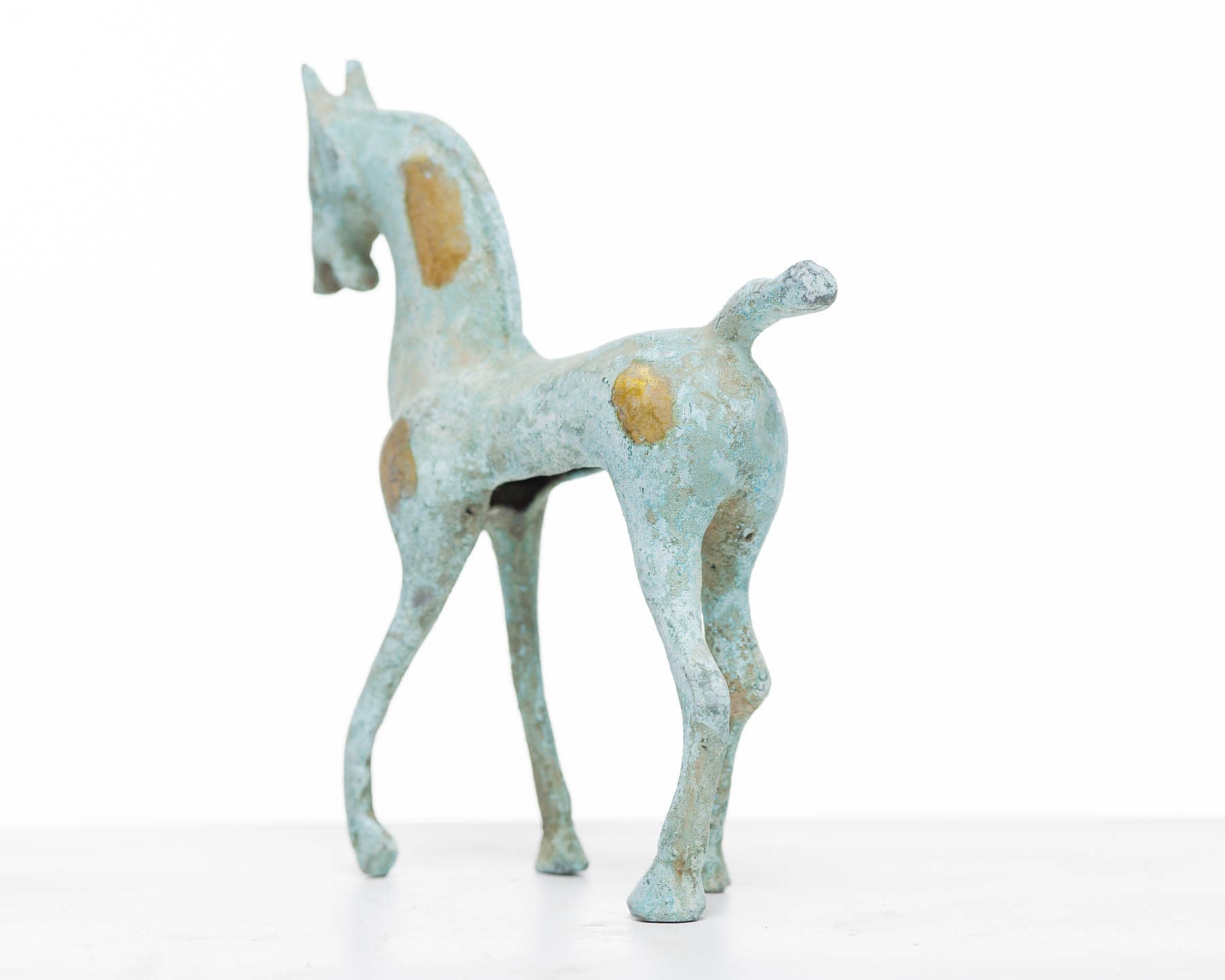 Verdigris Bronze Abstract Horse