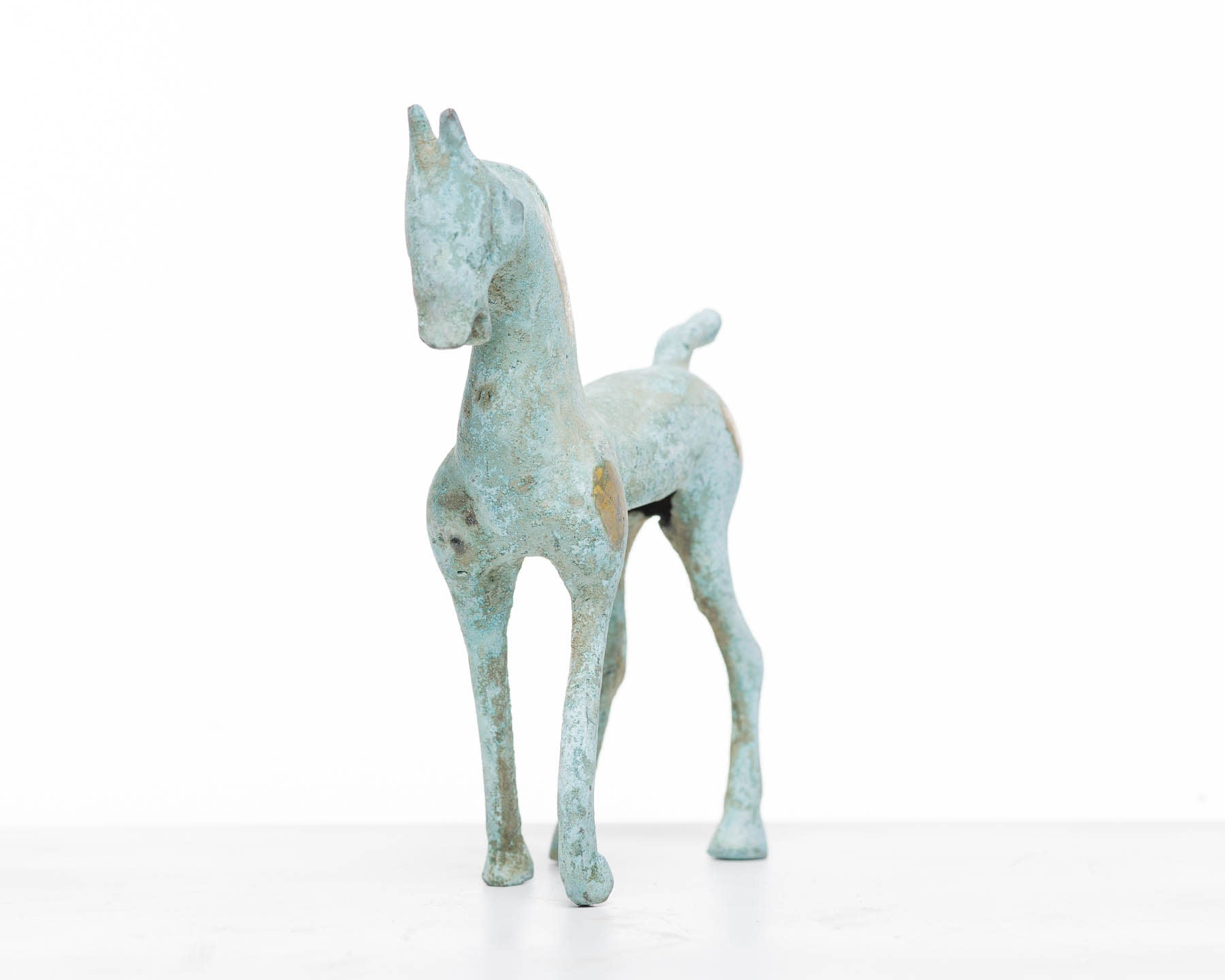 Verdigris Bronze Abstract Horse
