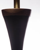 Furuto Tapered Metal Table Lamp With Custom Turned Walnut Base