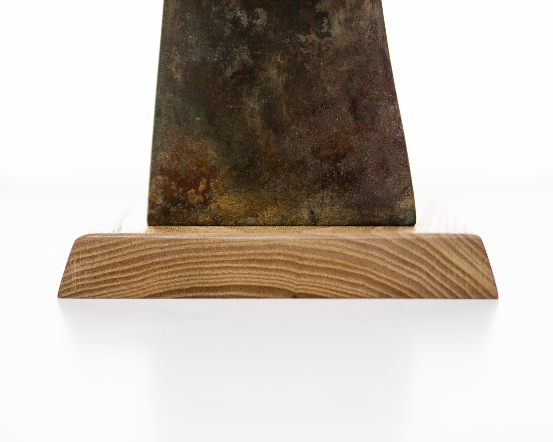 Lawrence & Scott Somand Torchiere Verdigris Bronze Table Lamp (Oak)