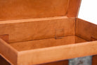 Mahogany Purity Leather Box With Full Hardware(18.5")