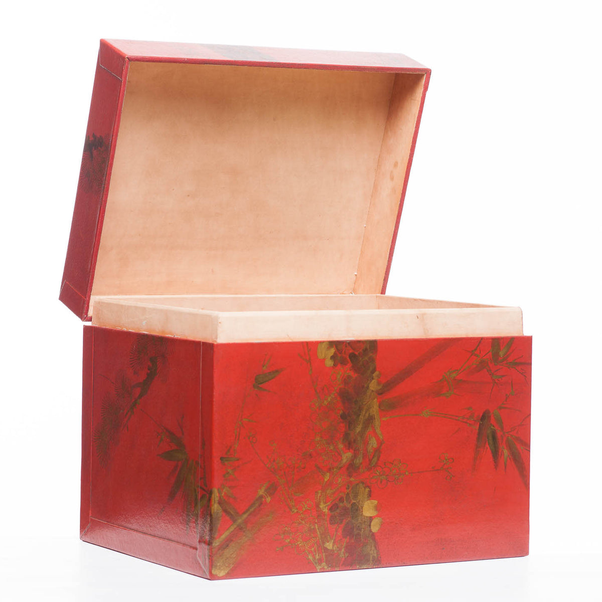 Lawrence & Scott Mandarin Red Meridian Leather Box