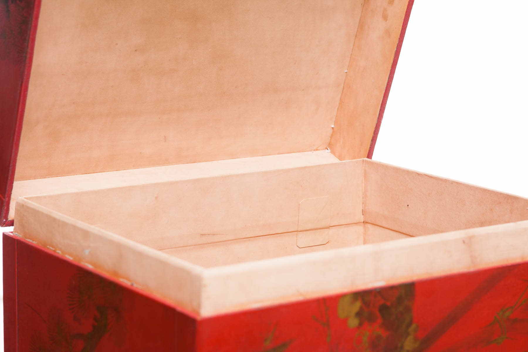 Mandarin Red Meridian Leather Box
