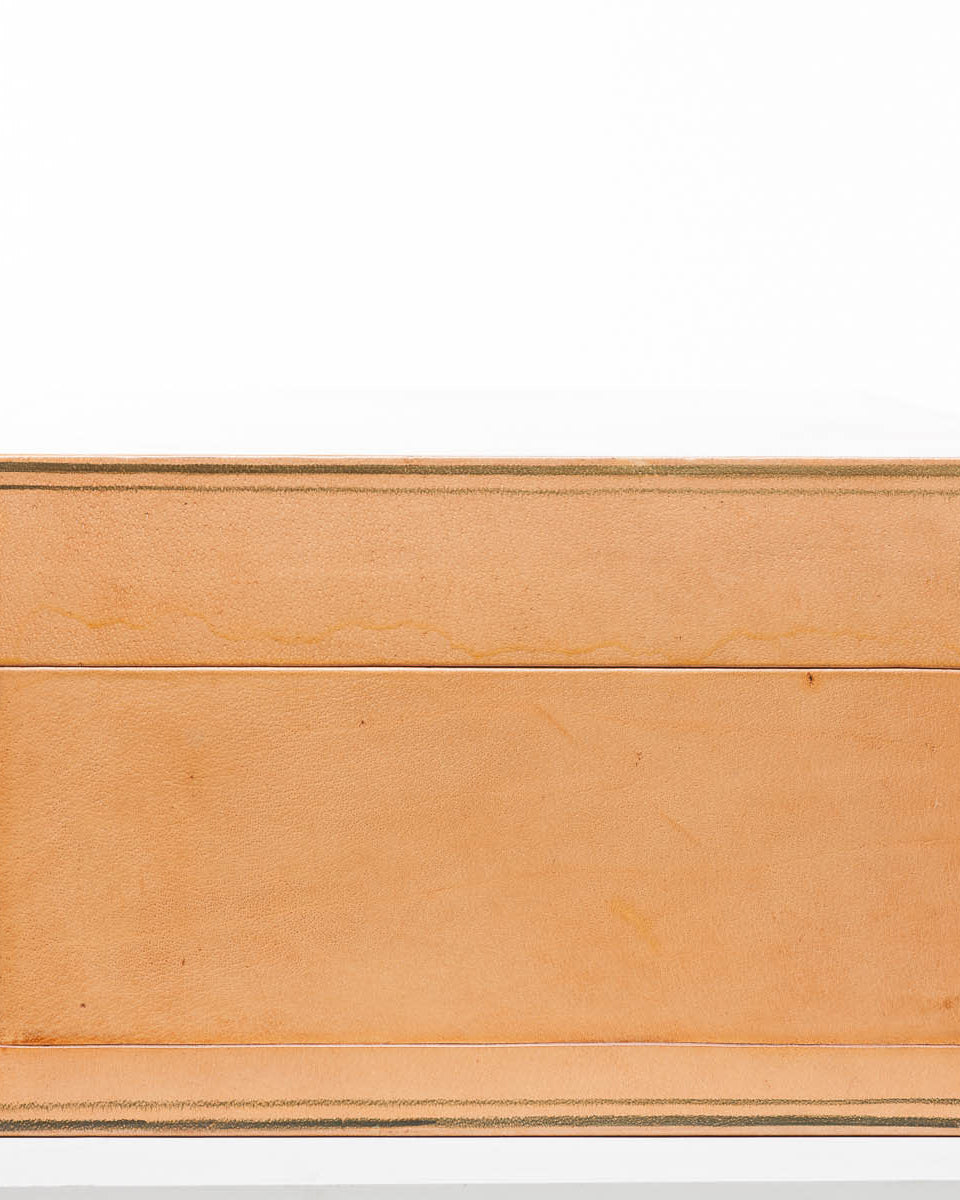 Natural Regalia Wide Leather Box (34")