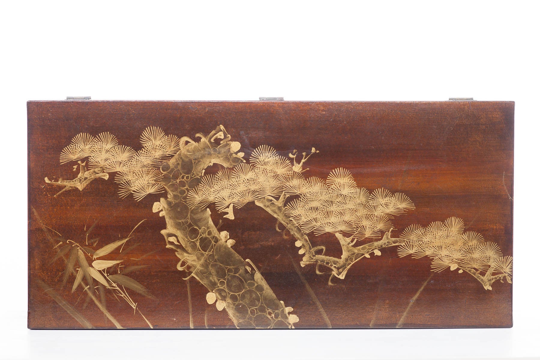 Mahogany Meridian Wide Leather Box