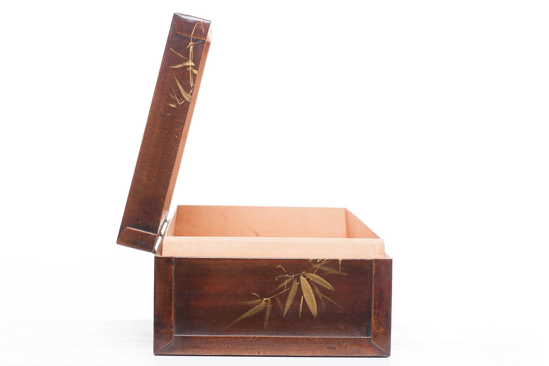 Mahogany Meridian Wide Leather Box