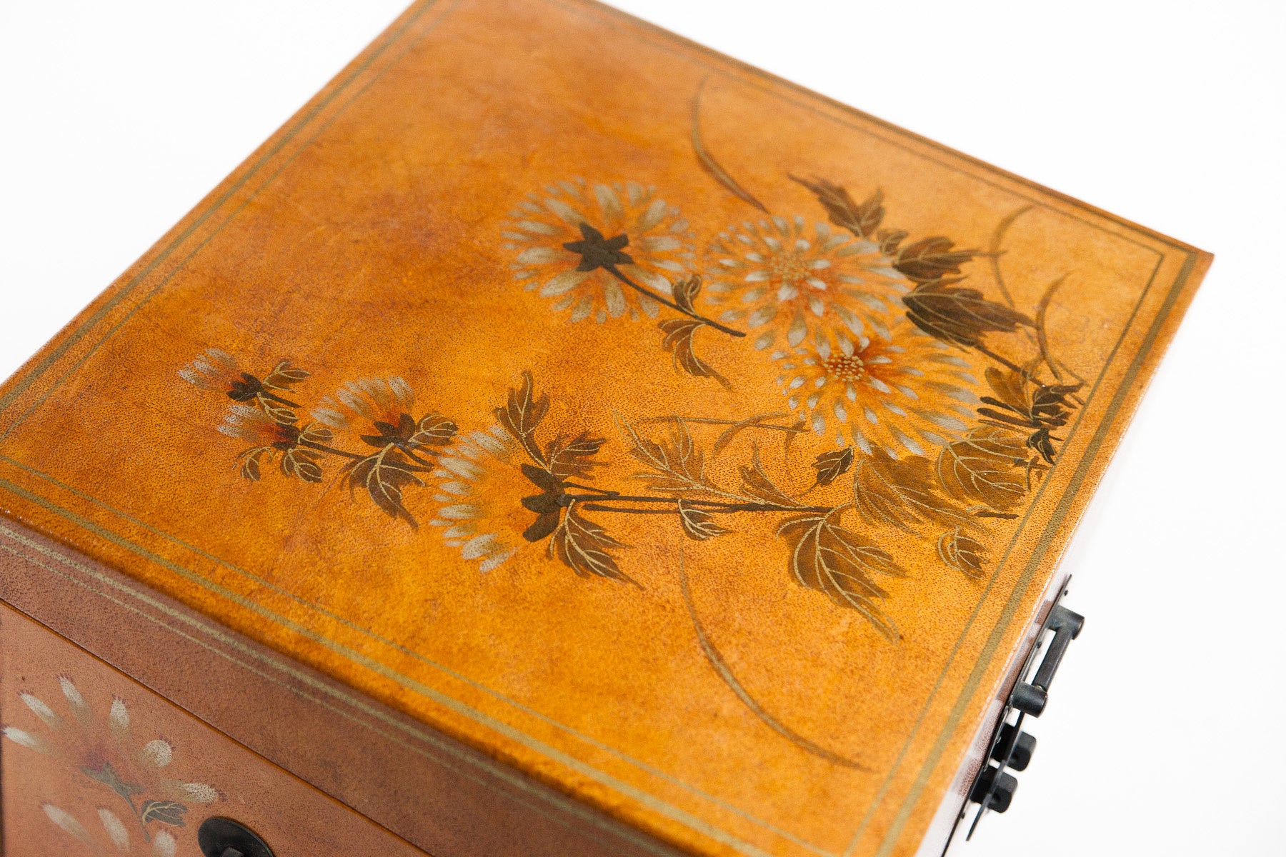 Water Buffalo Hide Leather Box 14.5"