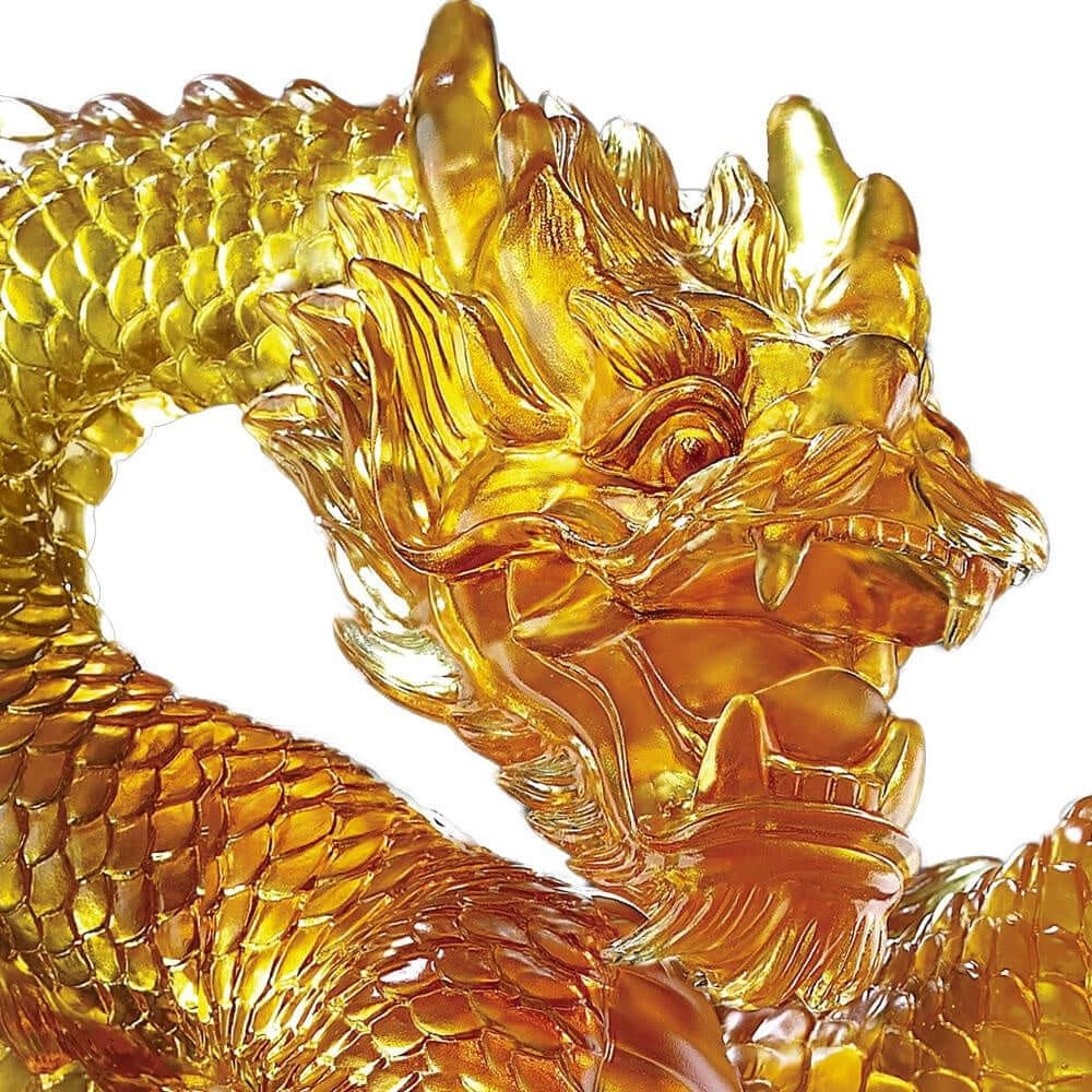 LIULI Crystal Art Crystal Dragon (Limited Edition) "An Overwhelming Force From The East"