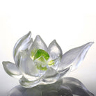 LIULI Crystal Art Crystal Lotus (Green)