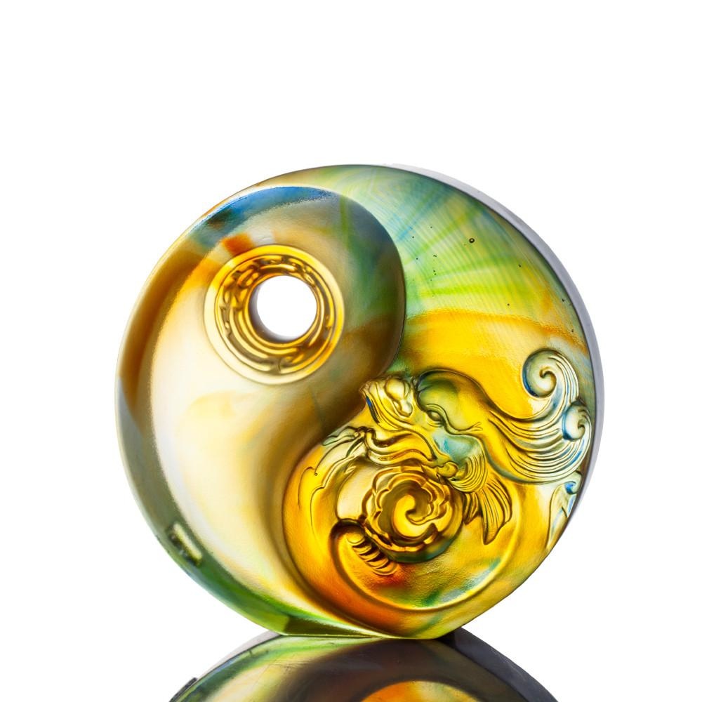 LIULI Crystal Art Crystal Yin Yang Paperweight (Limited Edition)