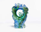 LIULI Crystal Art Crystal Birds Sculpture "Frequent Company" Limited Edition