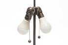 Lawrence & Scott Lillian Table Lamp in Oyster Gray with Rosewood Cap