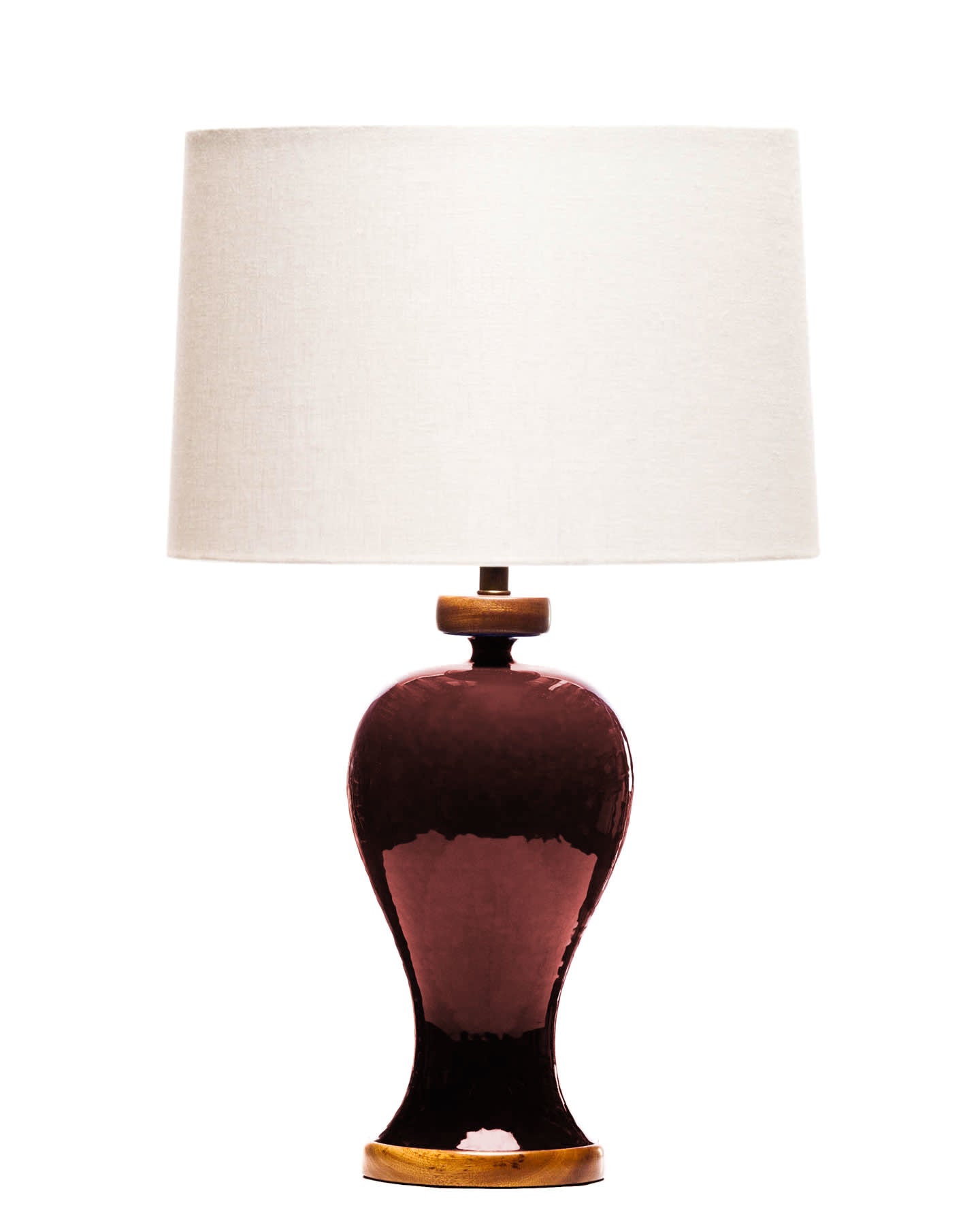 Lawrence & Scott Anita Porcelain Table Lamp in Pinot Red