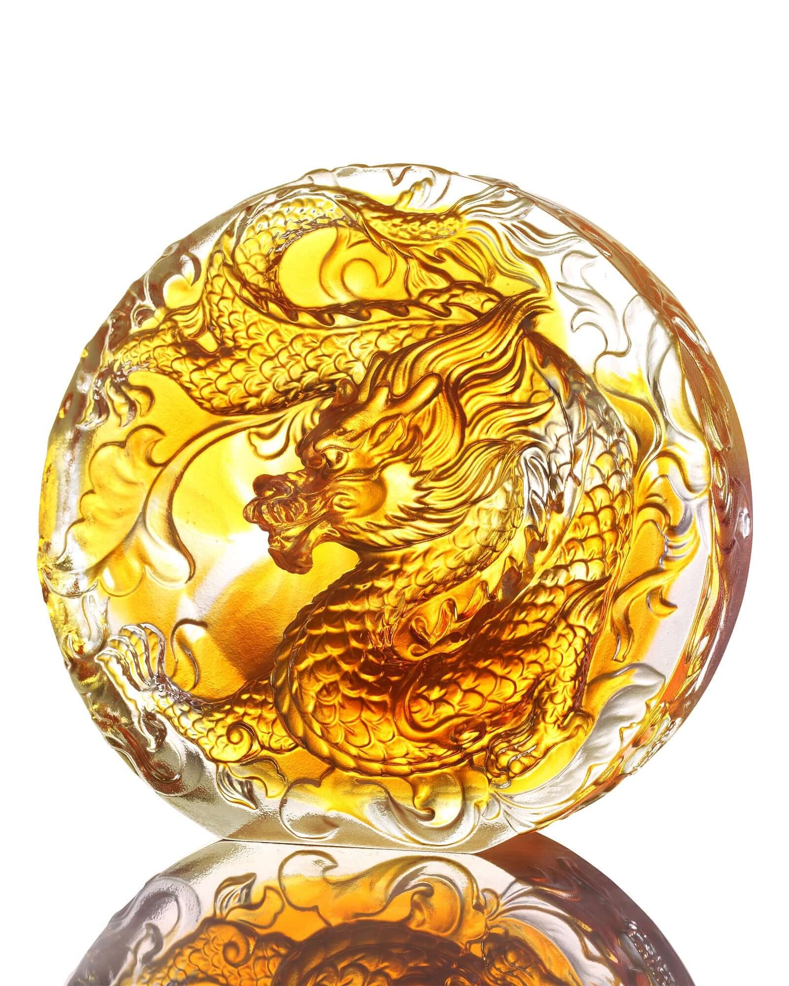 LIULI Crystal Art Crystal Dragon "True Believer - To Be Dragon"