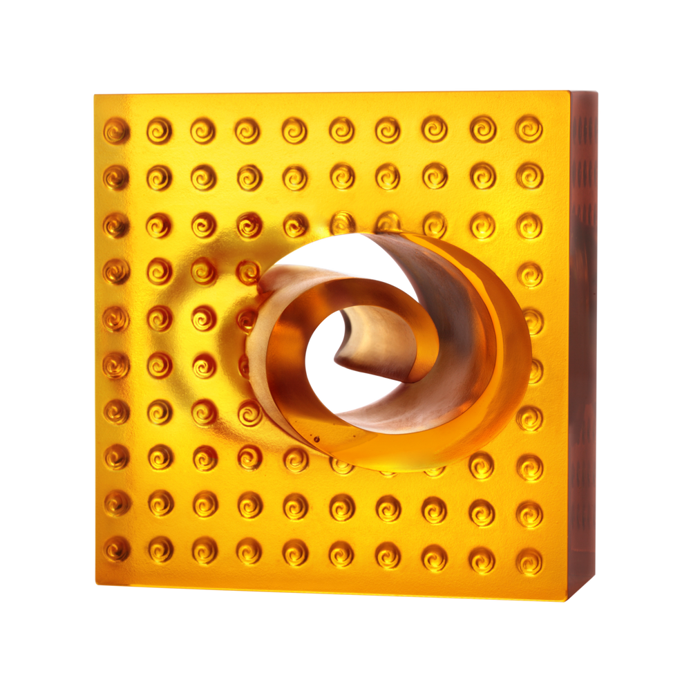 LIULI Crystal Art Modern Crystal Desk Decor, "Abundance from Within"