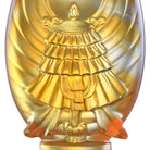 LIULI Crystal Art Crystal Feng Shui Victory Banner-Auspices Far and Wide, Eight Auspicious Offerings, Light Amber (Limited Edition)