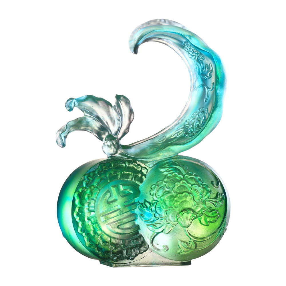 LIULI Crystal Art Crystal Fruit, Tangerine, Kitchen Decor, Joy Heralds Spring