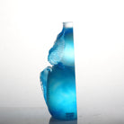 LIULI Crystal Art Crystal Hulu Gourd & Koi Fish, "Waters of Abundance"
