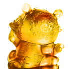 LIULI Crystal Art Crystal Year of the Tiger "Little Valiant One" Chinese Zodiac Figurine in Light Amber (Limited Edition)