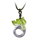 LIULI Crystal Art Crystal "Imminent Spring Dance" Orchid Pendant Necklace (Limited Edition)