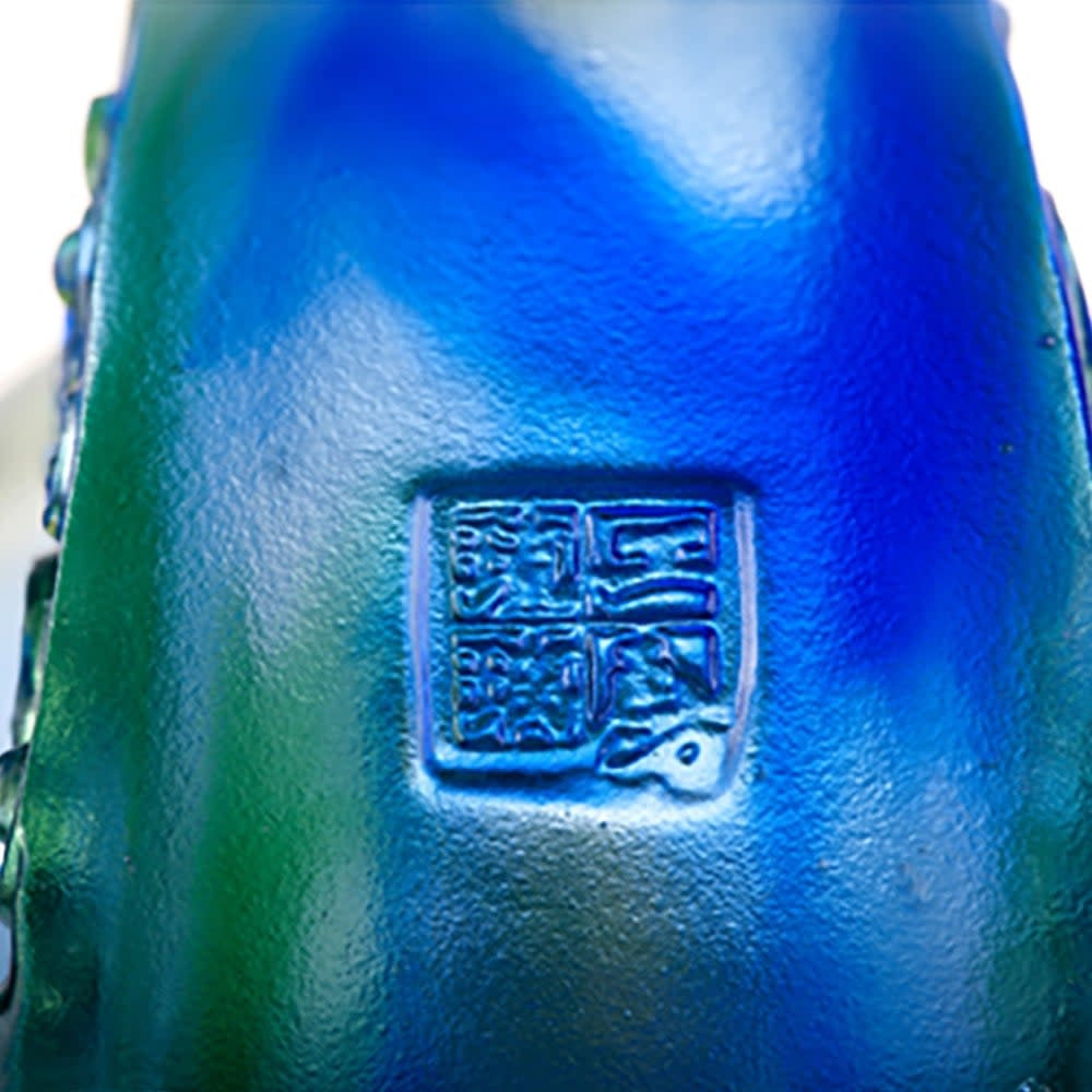 LIULI Crystal Art Crystal Vessel, Chinese Ding, A Majestic Duo