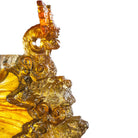 LIULI Crystal Art Crystal Vessel, Chinese Ding, Docility with Boldness-Ding of Dragon Rising