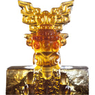 LIULI Crystal Art Crystal Vessel, Chinese Ding, Docility with Boldness-Ding of Dragon Rising
