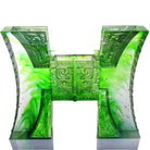 LIULI Crystal Art Crystal Chinese Vessel, "Aptness with Caution-Ding of Harmonious Insight"